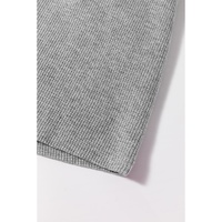 High Waffle Knit Colorblock Star Patch Graphic Raglan Top - L thumbnail