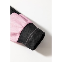 Pink Stripe Color Block Number 22 Print Game Day Loose Long Sleeve Top - L thumbnail