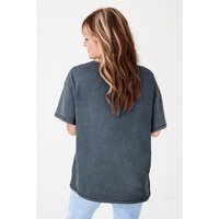 High-Rise Western Cowboy Boots Graphic Tee - L thumbnail