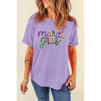 Wisteria Sequin mardi gras Graphic T Shirt - 2XL thumbnail