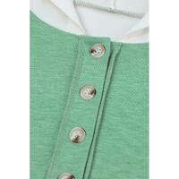 Azura Exchange Button Accent Colorblock Hoodie - S thumbnail