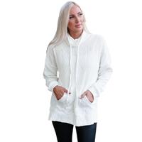 Azura Exchange Textured Cowl Neck Sweatshirt - M thumbnail
