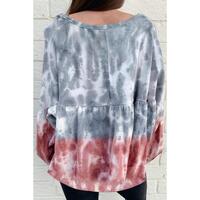 Azura Exchange Bishop Sleeve Tie Dye Sweatshirt - S thumbnail