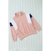 Azura Exchange Patch Bicep Quarter Zip Sweatshirt - M thumbnail