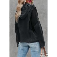 Azura Exchange Waffle Knit Long Sleeve Hoodie with Drawstring - XL thumbnail