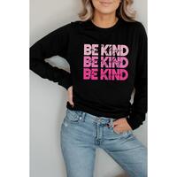 Azura Exchange BE KIND Letter Print Sweatshirt - M thumbnail