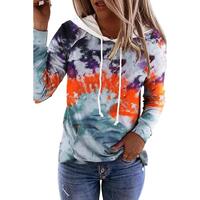 Azura Exchange Tie Dye Drawstring Hoodie with Kangaroo Pocket - M thumbnail