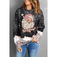 Azura Exchange Leopard Print Graphic Sweatshirt - M thumbnail
