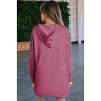 Azura Exchange Oversized Patchwork Henley Hoodie - L thumbnail
