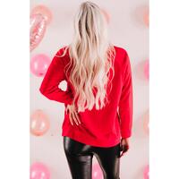 Azura Exchange Hearts Print Crewneck Sweatshirt - L thumbnail