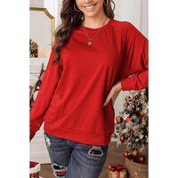 Azura Exchange Round Neck Raglan Sleeve Sweatshirt - S thumbnail