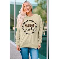 Azura Exchange MAMA Needs All Day Everyday Letters Graphic Sweatshirt - S thumbnail
