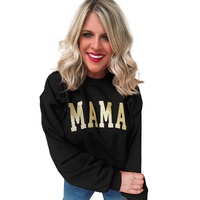 Azura Exchange MAMA Glitter Graphic Sweatshirt - S thumbnail