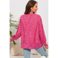 Azura Exchange Relaxed Fit Acid Wash Pullover Sweatshirt with Slit Details - S thumbnail