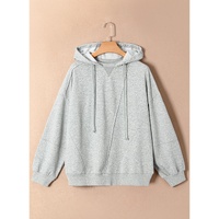 Gray Active Patchwork Detail Warm Winter Hoodie - M thumbnail