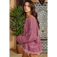 Azura Exchange Relaxed Fit Drop Shoulder Oversized Sweatshirt - M thumbnail