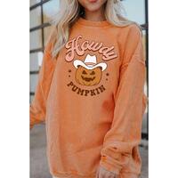 Azura Exchange Howdy Pumpkin Halloween Graphic Sweatshirt - S thumbnail