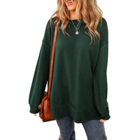 Duffel Oversized Drop Shoulder Split Hem Sweatshirt - M thumbnail