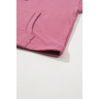 Valerian Solid Kangaroo Pocket Half Zipper Oversized Hoodie - 2XL thumbnail