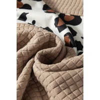 Parchment Leopard Quilted Patchwork Crew Neck Sweatshirt - L thumbnail