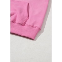 Bonbon Solid Color Fleece Lined Drawstring Hoodie with Pocket - 2XL thumbnail