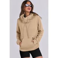 Parchment Zipped Pocket Cozy Drawstring Hoodie - 2XL thumbnail