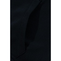 Black Quarter Zip Stand Neck Kangaroo Pocket Sweatshirt - L thumbnail