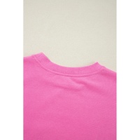 Bonbon Plain Drop Shoulder Crewneck Pullover Sweatshirt - L thumbnail