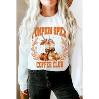 Beige PUMPKIN SPICE COFFEE CLUB Graphic Sweatshirt - 2XL thumbnail