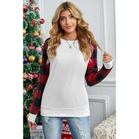 Azura Exchange Long Sleeve Buffalo Plaid Sweatshirt - M thumbnail