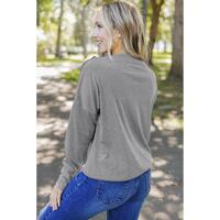 Azura Exchange Ribbed Zip Knit Top - 2XL thumbnail
