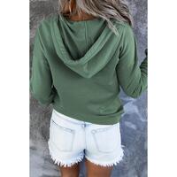 Azura Exchange Hooded Snap Button Hoodie with Pocket - M thumbnail