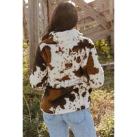 Azura Exchange Cow Print Fleece Sweatshirt - XL thumbnail