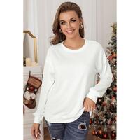 Azura Exchange Plain Crew Neck Pullover Sweatshirt - M thumbnail