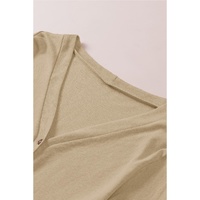 Solid Color Open-Front Buttons Cardigan - M thumbnail