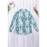 Azura Exchange Snake Print Shirt with Pockets - L thumbnail