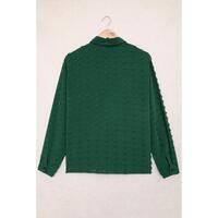 Azura Exchange Button Fuzzy Polka Dot Shirt - XL thumbnail