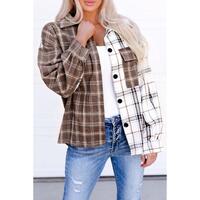 Azura Exchange Plaid Oversized Shirt - S thumbnail