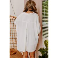 Azura Exchange Puff Sleeve Oversize Shirt - S thumbnail