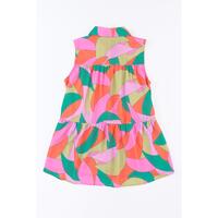 Azura Exchange Abstract Geometric Print Sleeveless Shirt - S thumbnail
