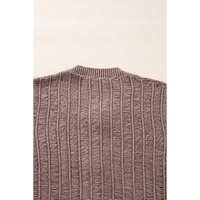 Goat Cut Out Textured Knit Buttoned Cardigan - L thumbnail