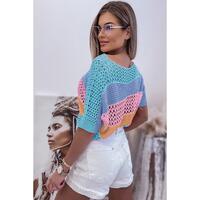 Azura Exchange Colorblock Striped Knitted Top - L thumbnail