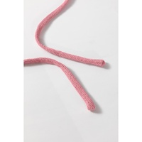 Peach Blossom Pointelle Knit Raglan Sleeve Hooded Sweater - L thumbnail