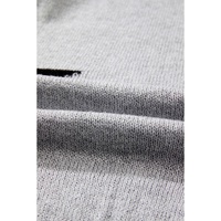 Gray Star Pattern Drop Shoulder Sweater - L thumbnail