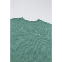 Green Star Pattern Drop Shoulder Sweater - XL thumbnail