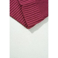 Red Sandalwood Thanks Giving Letter Graphic Crew Neck Sweater - M thumbnail