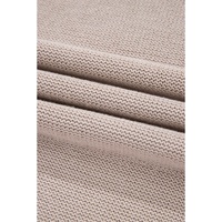 Simply Taupe Colorblock Exposed Seam Round Neck Sweater - L thumbnail