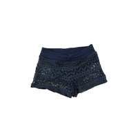 Blue Lace Shorts Attached Swim Bottom - M thumbnail