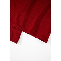 Red Dahlia Textured Loose Fit T Shirt and Drawstring Pants Set - M thumbnail
