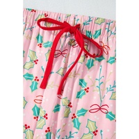 Multicolour Floral Christmas Pajamas Set - S thumbnail